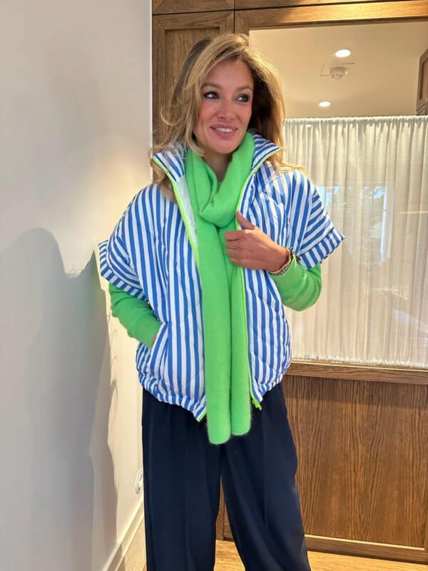 IVY - Body Warmer BESTSELLER - Blue Stripes & Yellow - Image 2