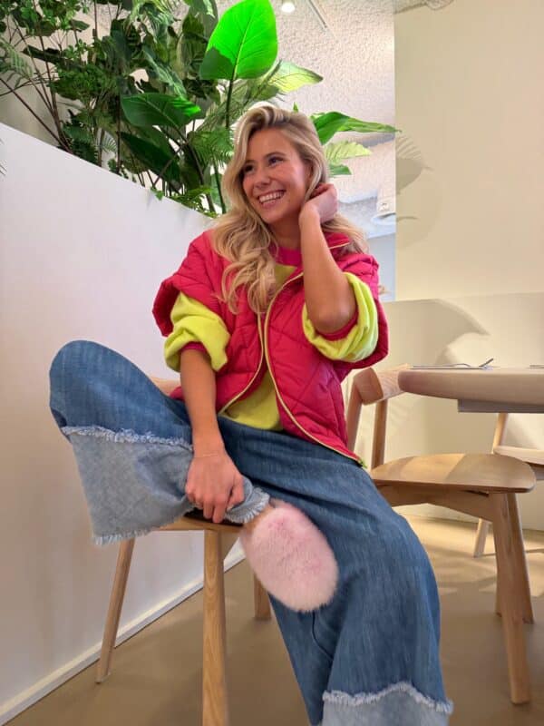 IVY - Body Warmer BESTSELLER - Pink & Yellow