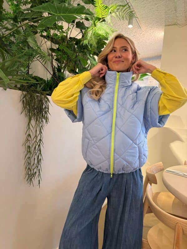 IVY - Body Warmer BESTSELLER - Light Blue & Yellow - Image 2