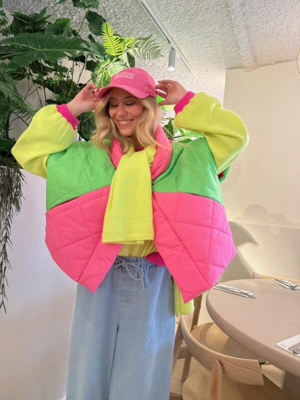 KYRA - Butterfly Bodywarmer Pink & Green