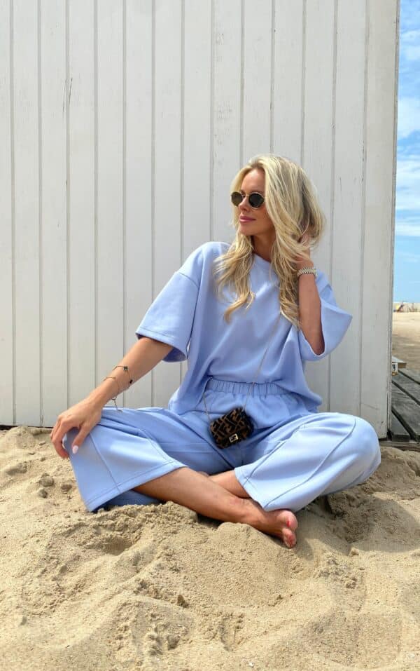 CELINE - Luxe T-shirt Light Blue