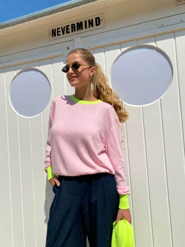 LENA - Luxe Knit Pink & Yellow