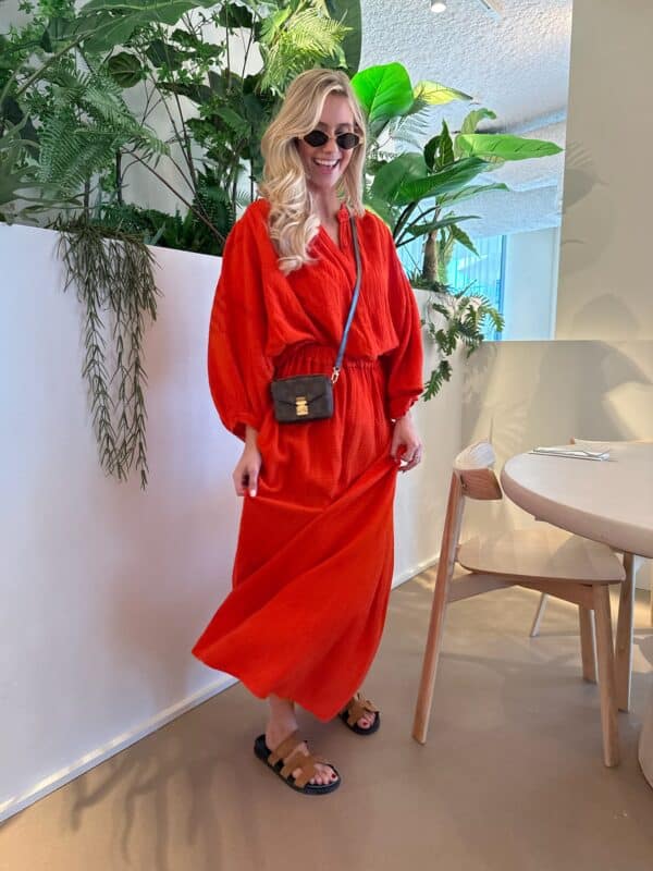 ELENZA - Tetra Blouse Red - Image 2