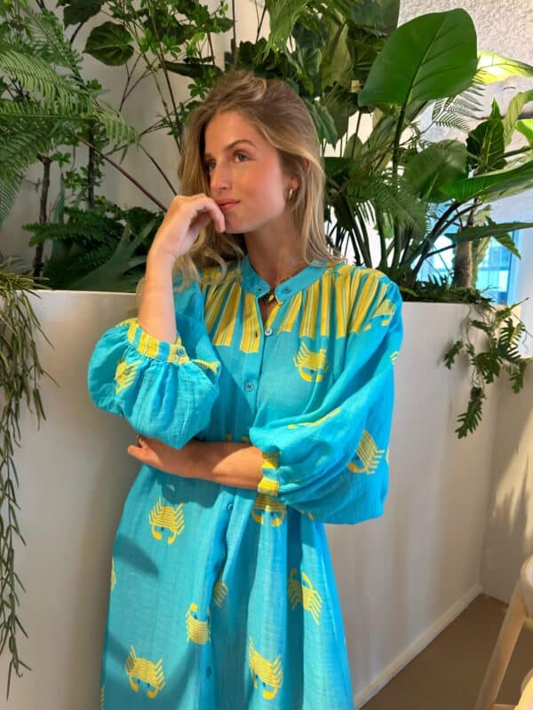 Dress Blue & Yellow - Image 2