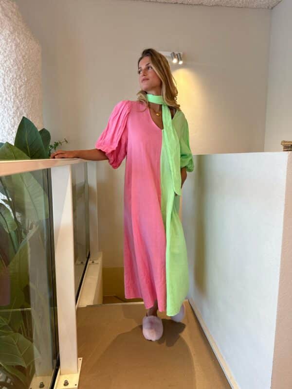 Dress Pink & Green
