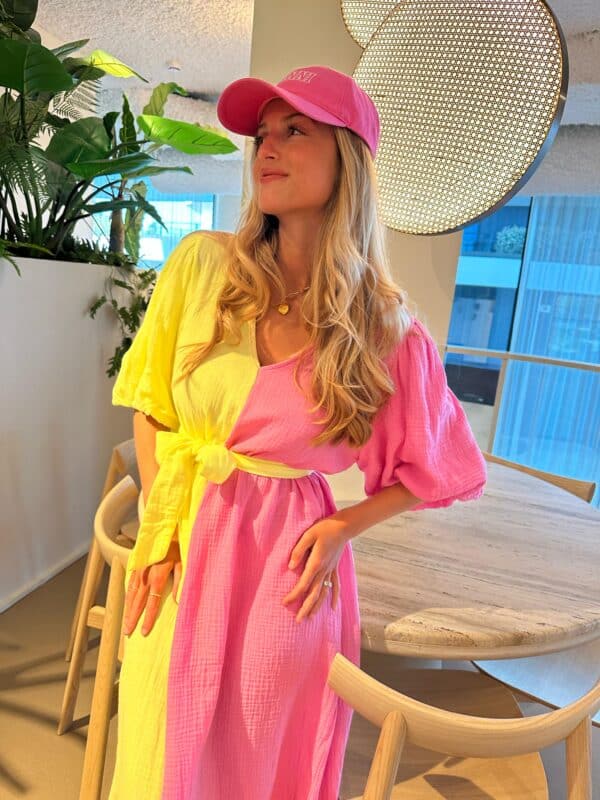 Dress Pink & Yellow - Image 2