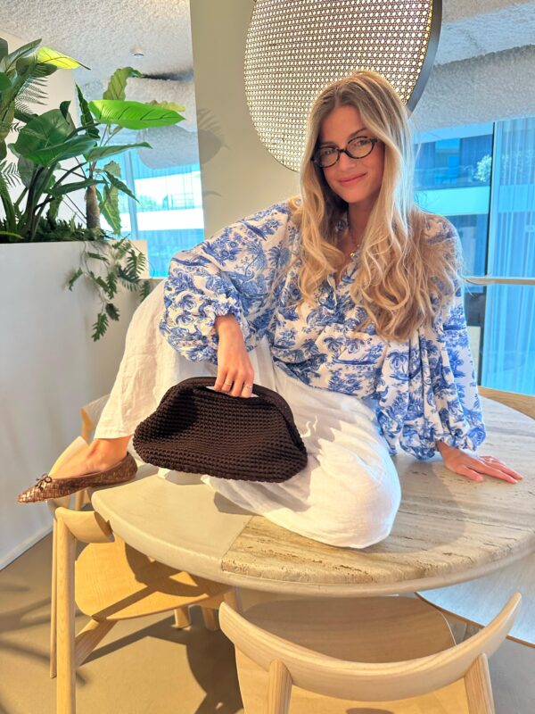 SUMMER - Blouse White & Blue