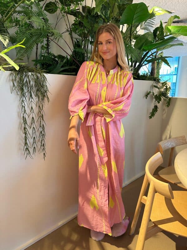 Dress Pink & Yellow