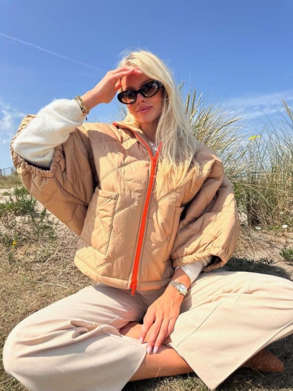ROSIE - Body Warmer - Camel & Orange