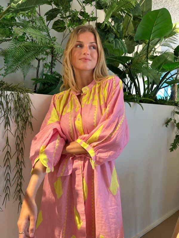 Dress Pink & Yellow - Image 2