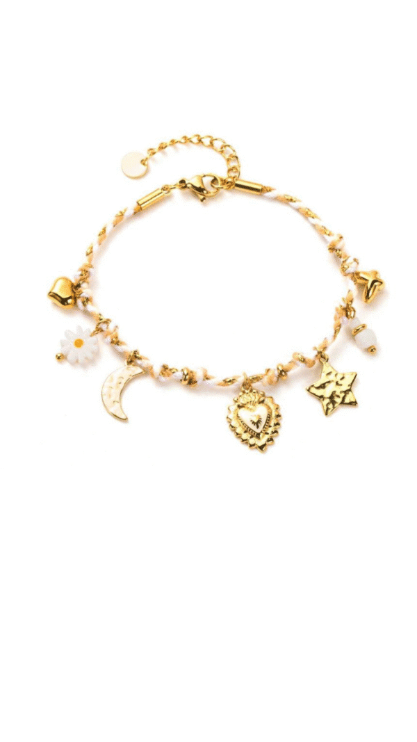 Bracelet - Heart & Moon