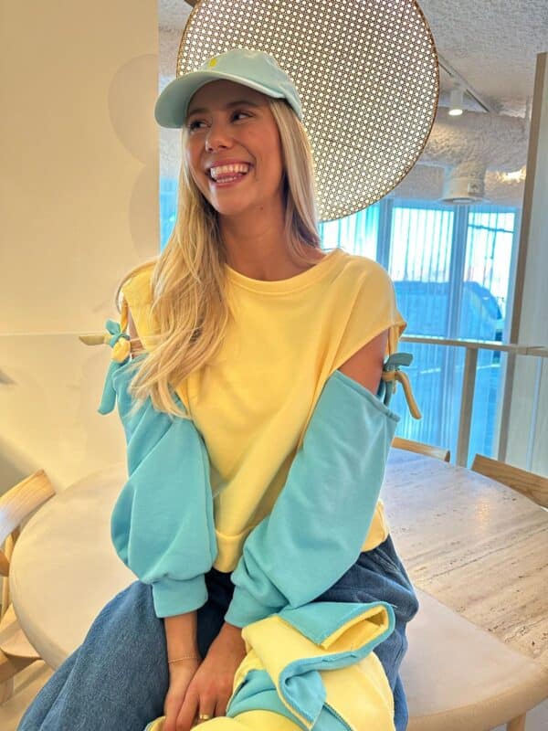 Long Sleeve Yellow & Green Knot