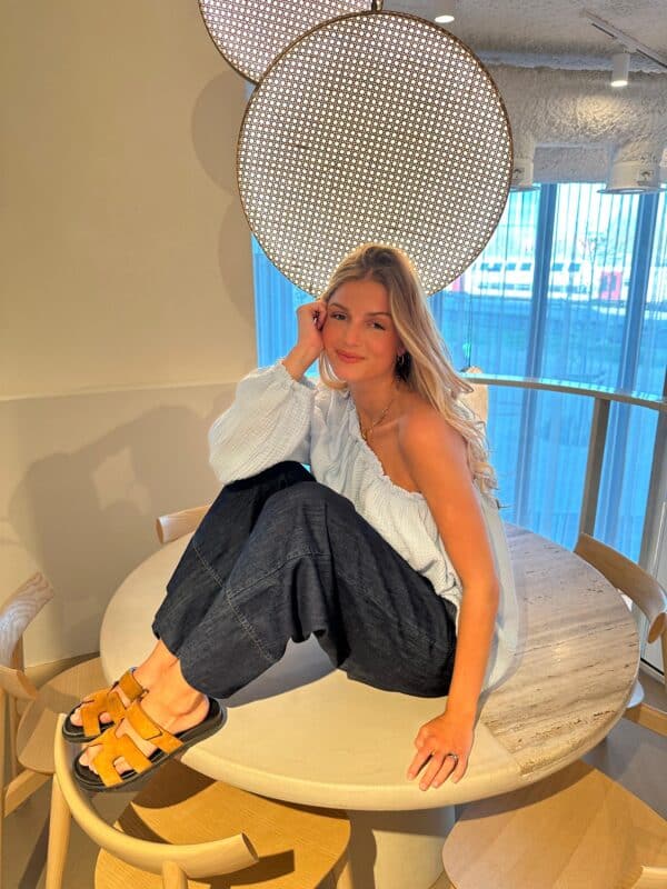 ESMA - Off Shoulder Light Blue - Image 3