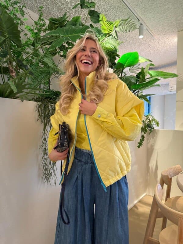 IVY - Body Warmer BESTSELLER - Yellow with Blue Zipper