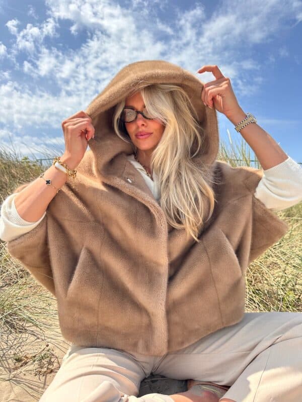 MONACO - Faux Fur Jacket Camel - PRE ORDER