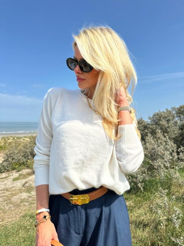 OLIVIA - Luxe Knit White