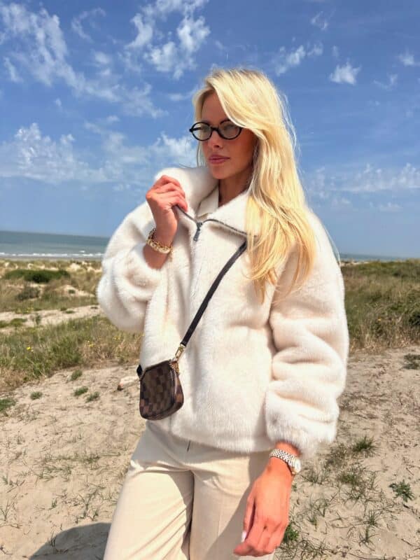 BERLIN - Faux Fur Jacket Cream - PRE ORDER