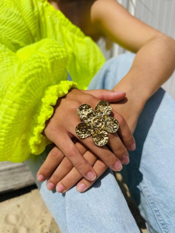 RING - Flower Gold Big