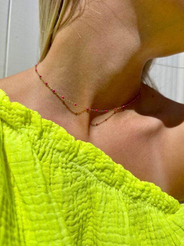 NECKLACE - Dots Pink