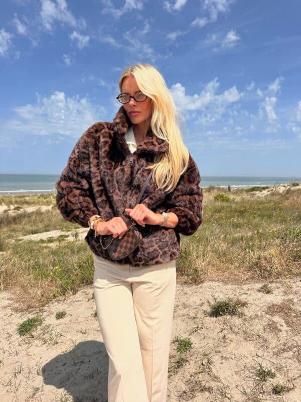 BERLIN - Faux Fur Jacket Leopard - PRE ORDER