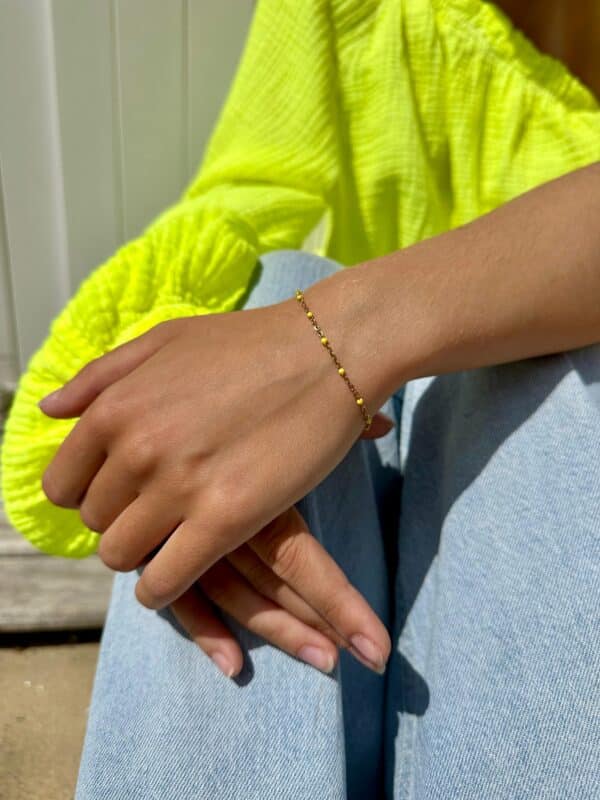 BRACELET - Dots Yellow