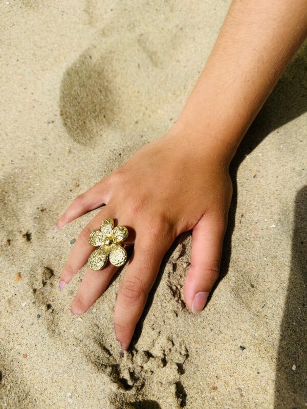 RING - Flower Gold