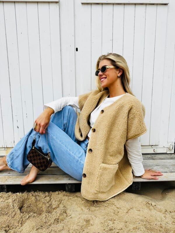 VICTORIA - Bodywarmer Beige - PRE ORDER