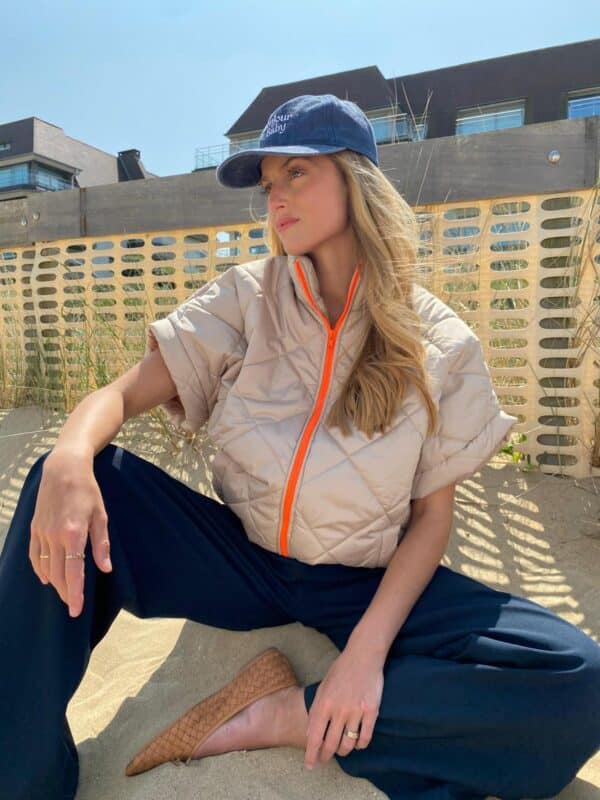 IVY - Body Warmer BESTSELLER - Beige & Orange