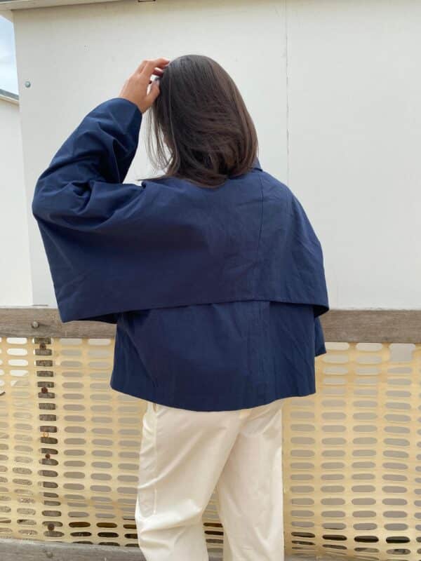 PHOEBE - Jacket Trench Navy - Image 2