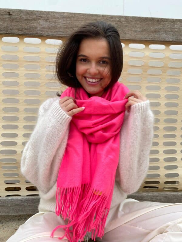 ELLA - Cashmere Scarf Pink