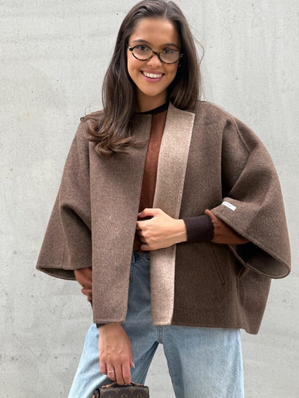 NOMÉ - Cape Jacket Choco/Brown Reversible - Image 2