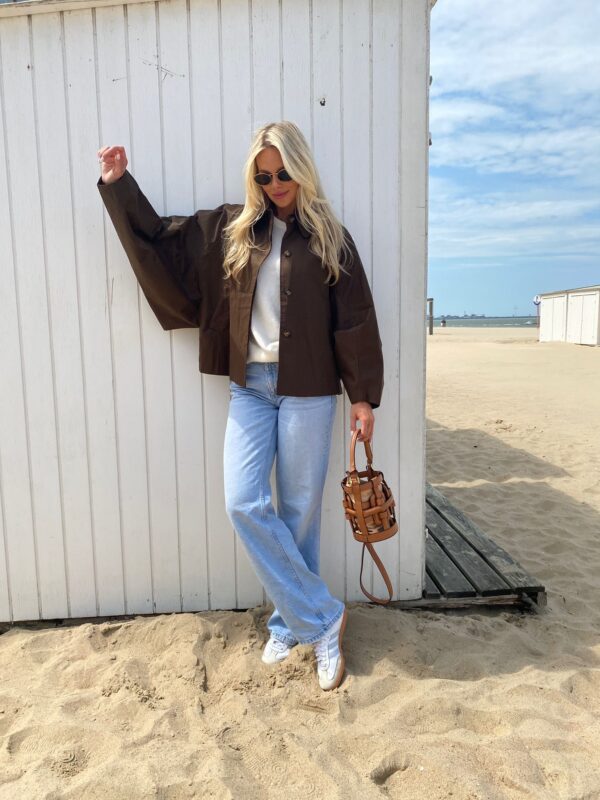 PHOEBE - Jacket Trench Choco