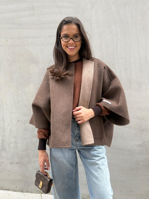 NOMÉ - Cape Jacket Choco/Brown Reversible