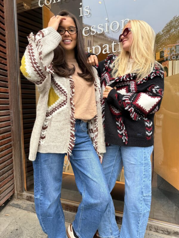 LOU  - Cardigan Ecru