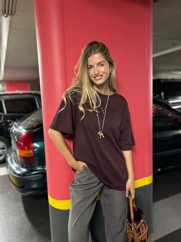 EVE  - T-shirt Bordeaux