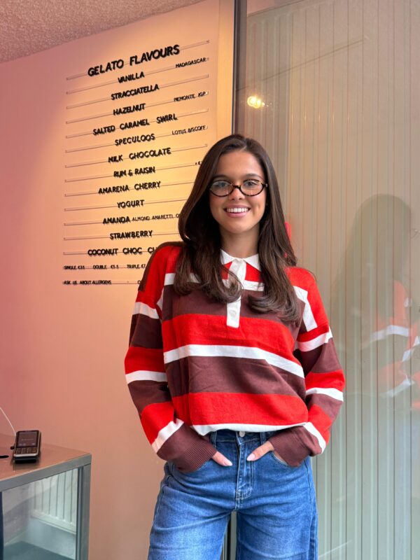 RAPHE - Polo Knit Top Stripes