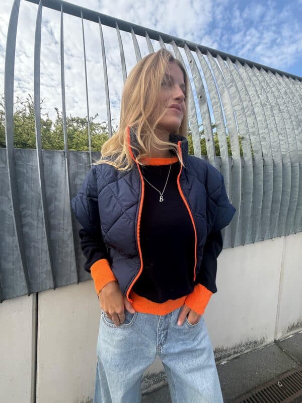 IVY - Body Warmer BESTSELLER - Navy & Orange