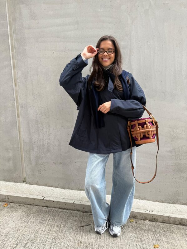 BLAKE - Trench Jacket Mid Navy - Image 2