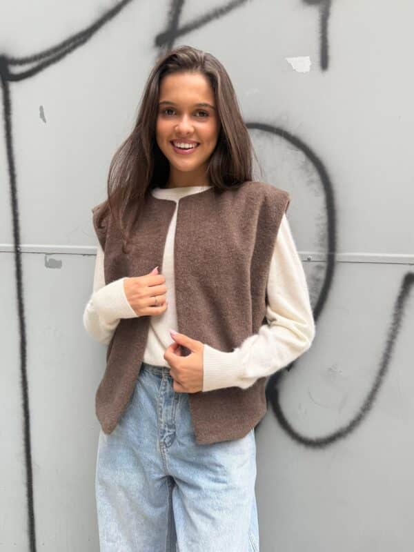 STELLA - Gilet Brown
