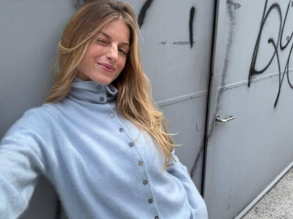 RHUNE- Cardigan Col Light Blue - Image 2