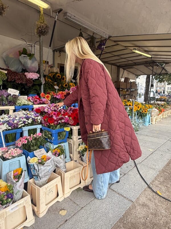 AVRIL - Jacket Long Bordeaux