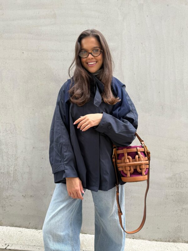 BLAKE - Trench Jacket Mid Navy