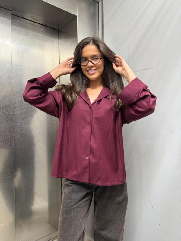 ELLE - Blazer Blouse Bordeaux - Image 2
