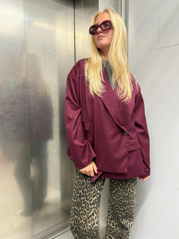 ELLI - Oversized Blazer Bordeaux