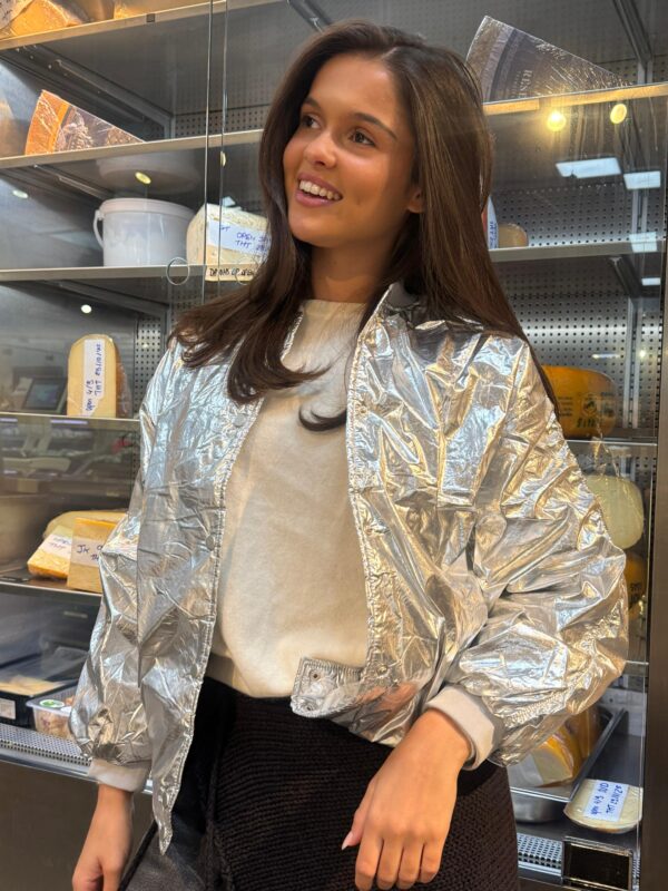CARICE - Bomber Jacket Silver
