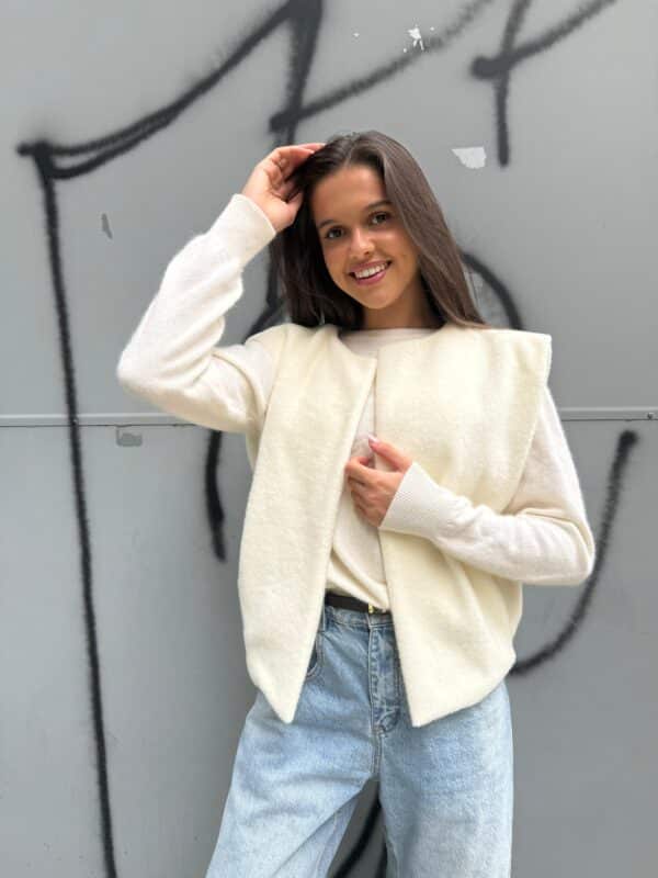 STELLA - Gilet Cream