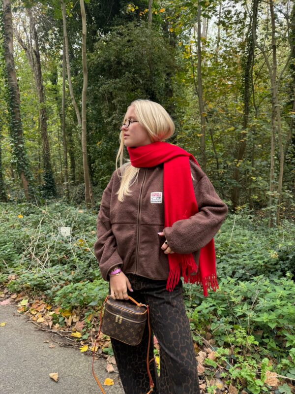 SEZANE - Cashmere Scarf Red