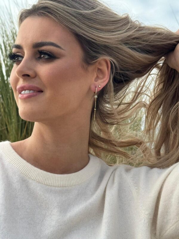Earring - Diamond Flower