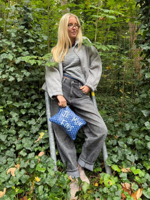 NAOMI - Knit Stripe Grey & White - Image 2
