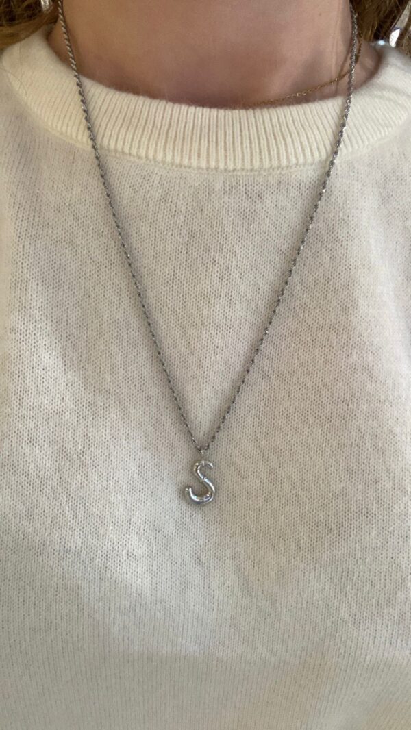 NECKLACE - Silver Letter